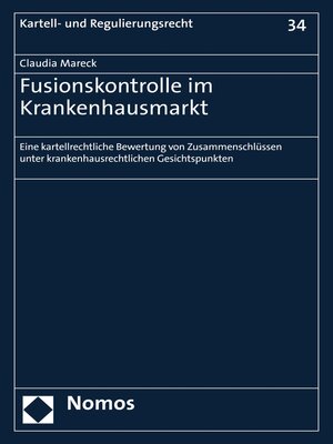 cover image of Fusionskontrolle im Krankenhausmarkt